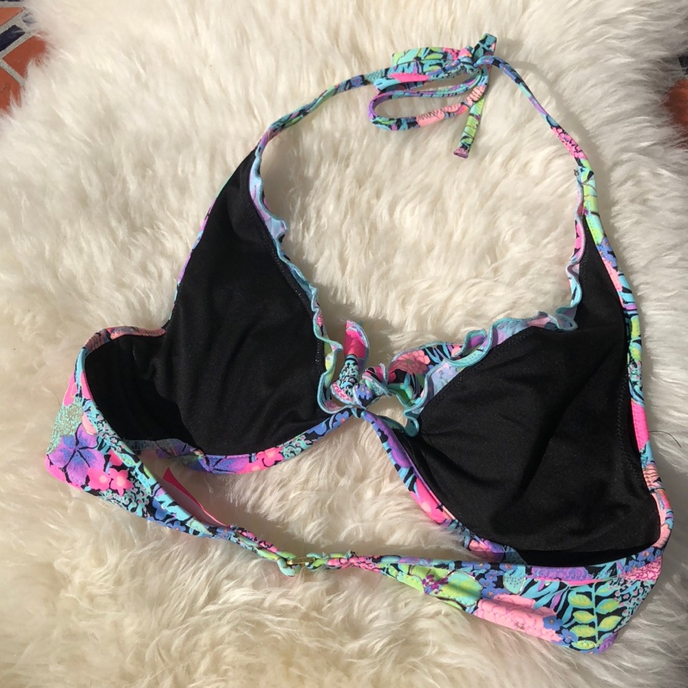Victoria’s Secret 34B Bright Floral Print Swim top - Picture 5 of 7